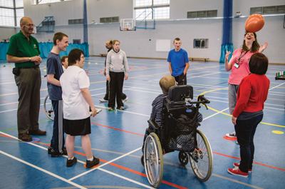 Coaching session with balloon